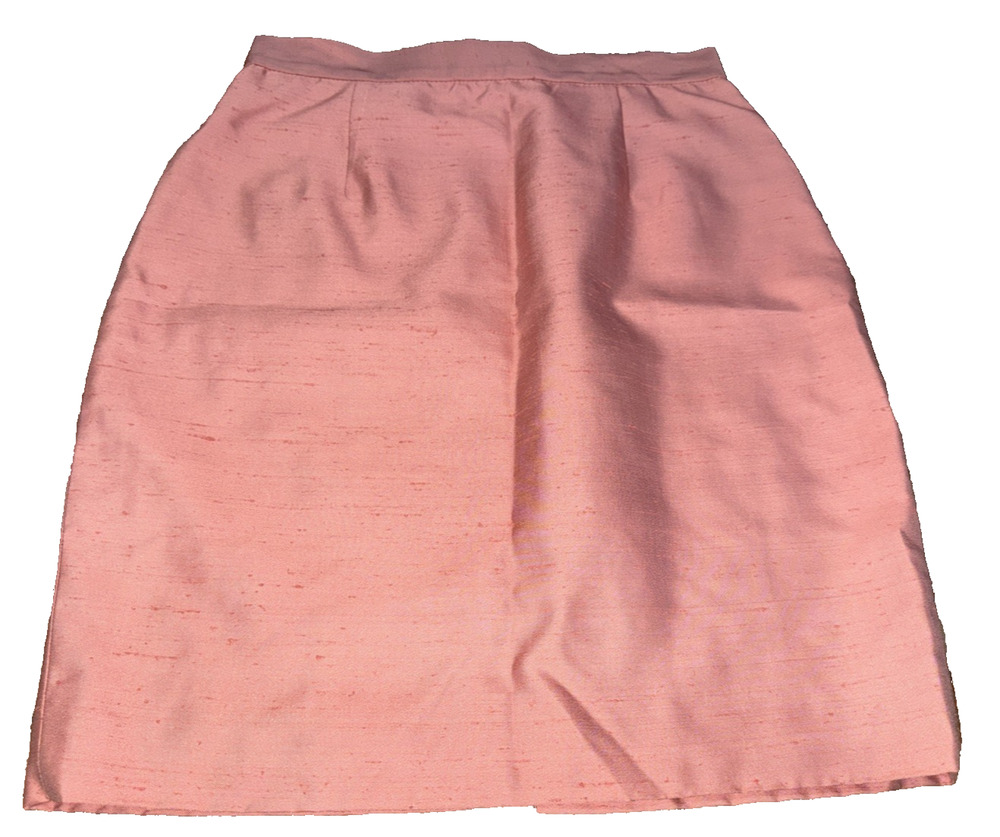 Zang Toi Dusty Rose Pink 100% Silk Skirt Size 4